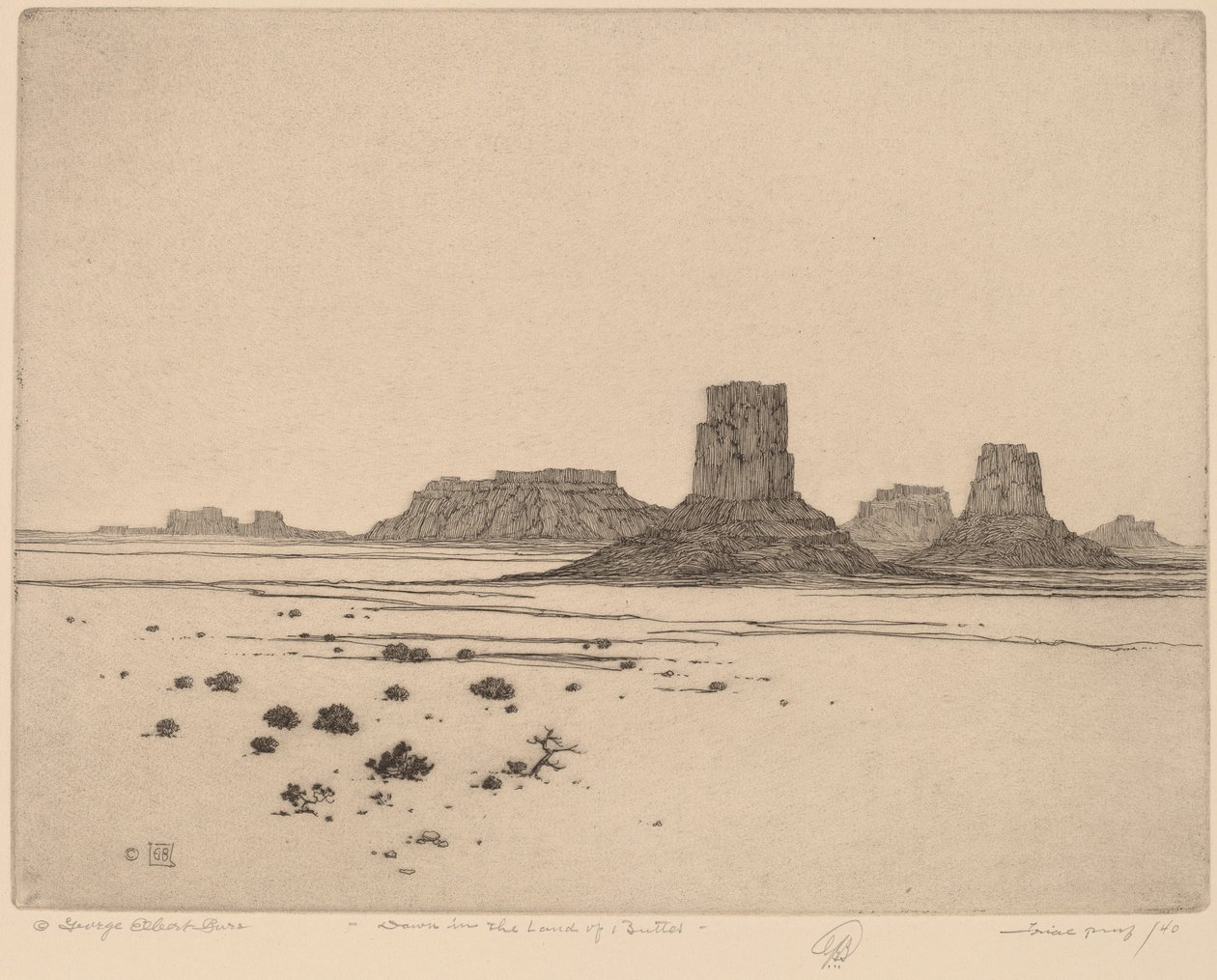 Daggry i Buttes Land af George Elbert Burr