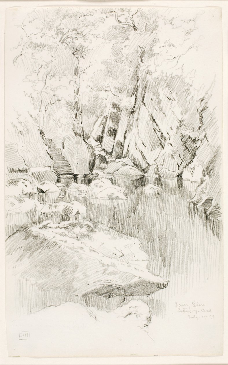 Fairy Glen, Bettws-y-Coed af George Elbert Burr