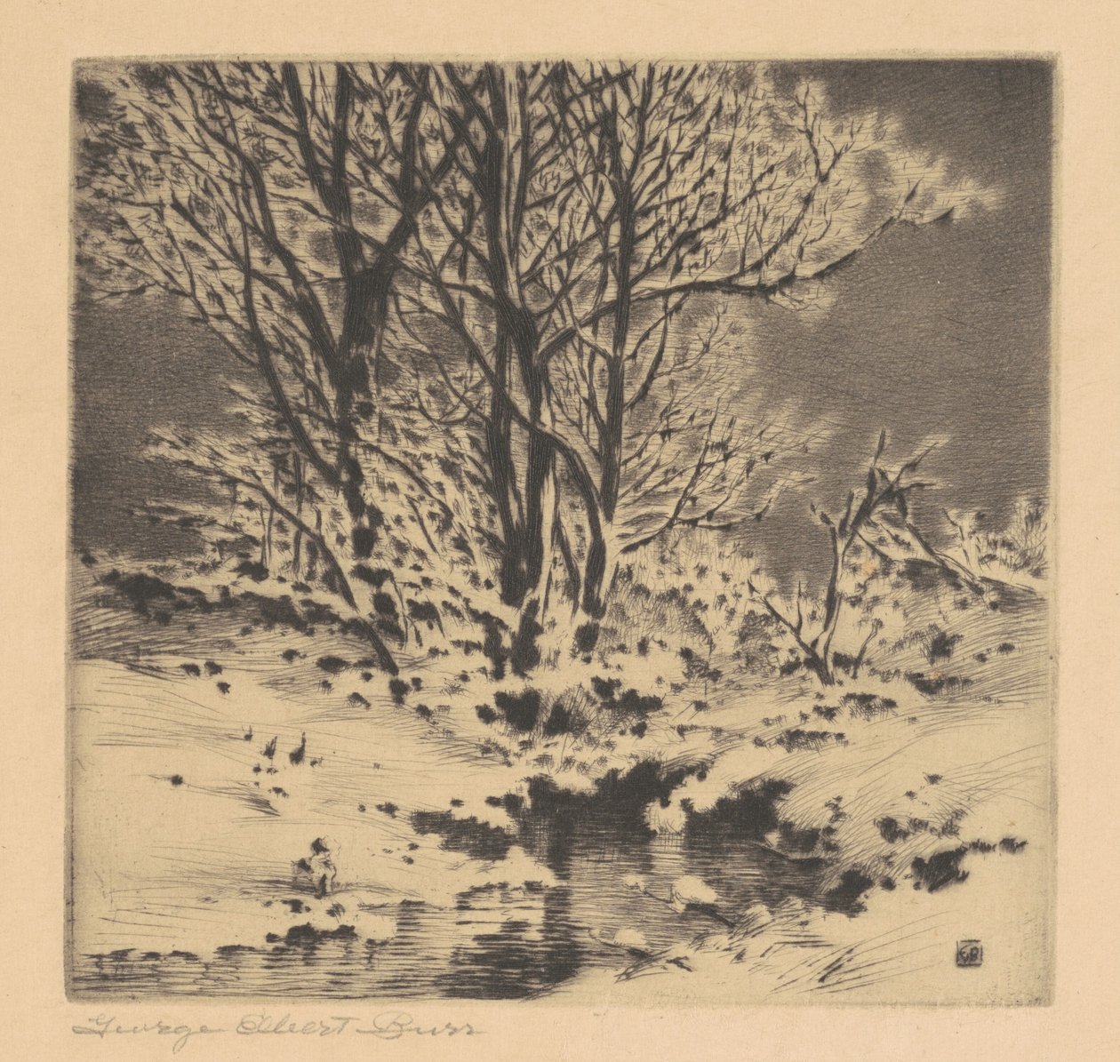 Første sne (nr. 1) af George Elbert Burr