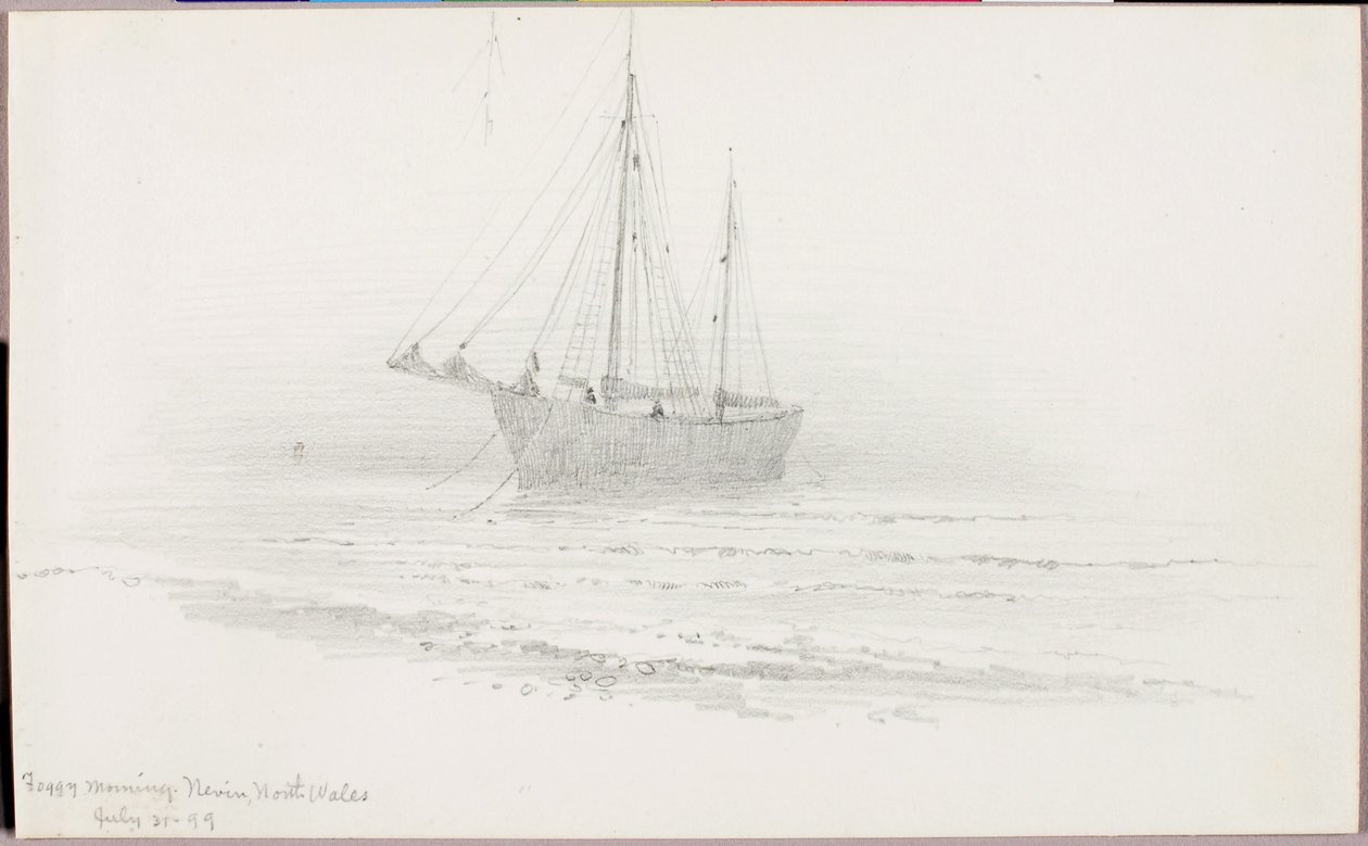Tåget morgen, Nevin, Nordwales af George Elbert Burr