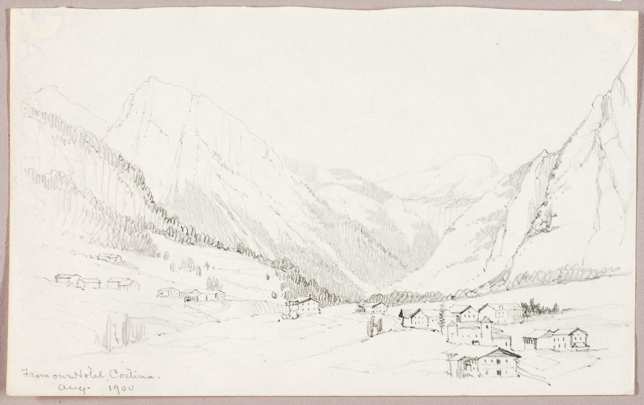 Fra vores hotel i Cortina af George Elbert Burr
