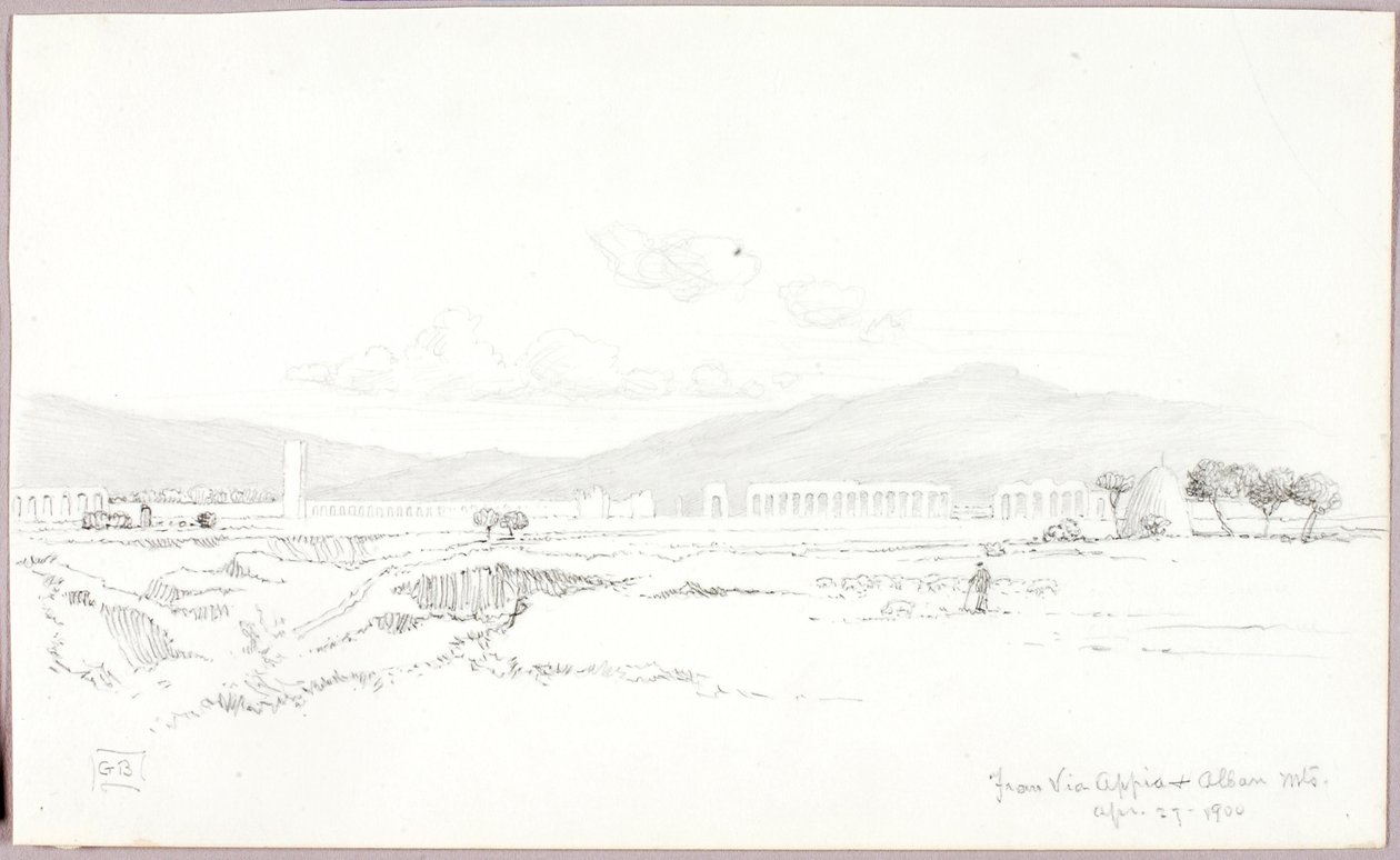 Fra Via Appia og Albanerbjergene af George Elbert Burr