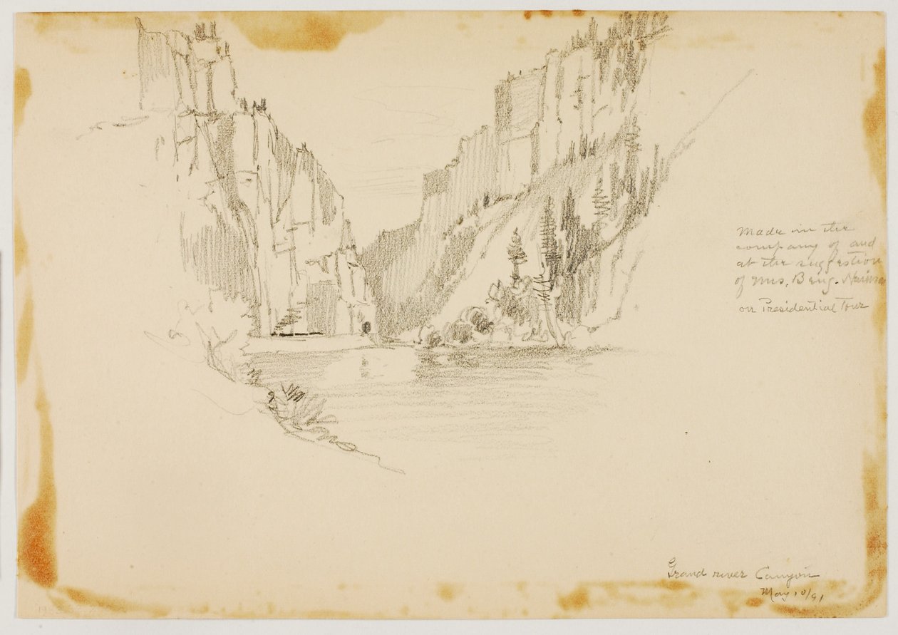 Grand River Canyon/Nær Glenwood Springs af George Elbert Burr