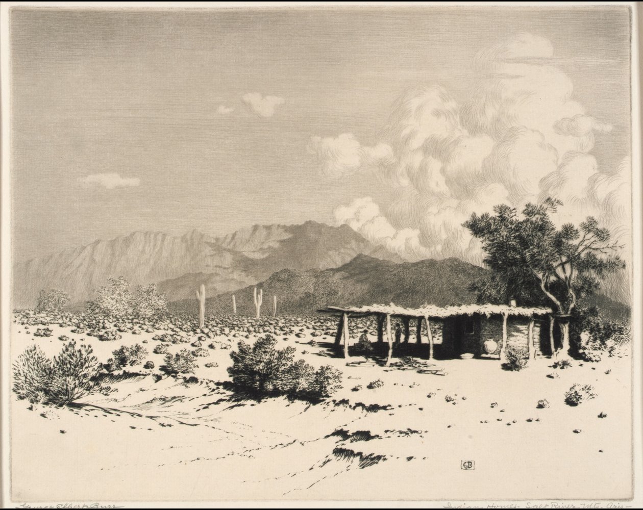 Indian Homes, Salt River Mountains, Arizona af George Elbert Burr