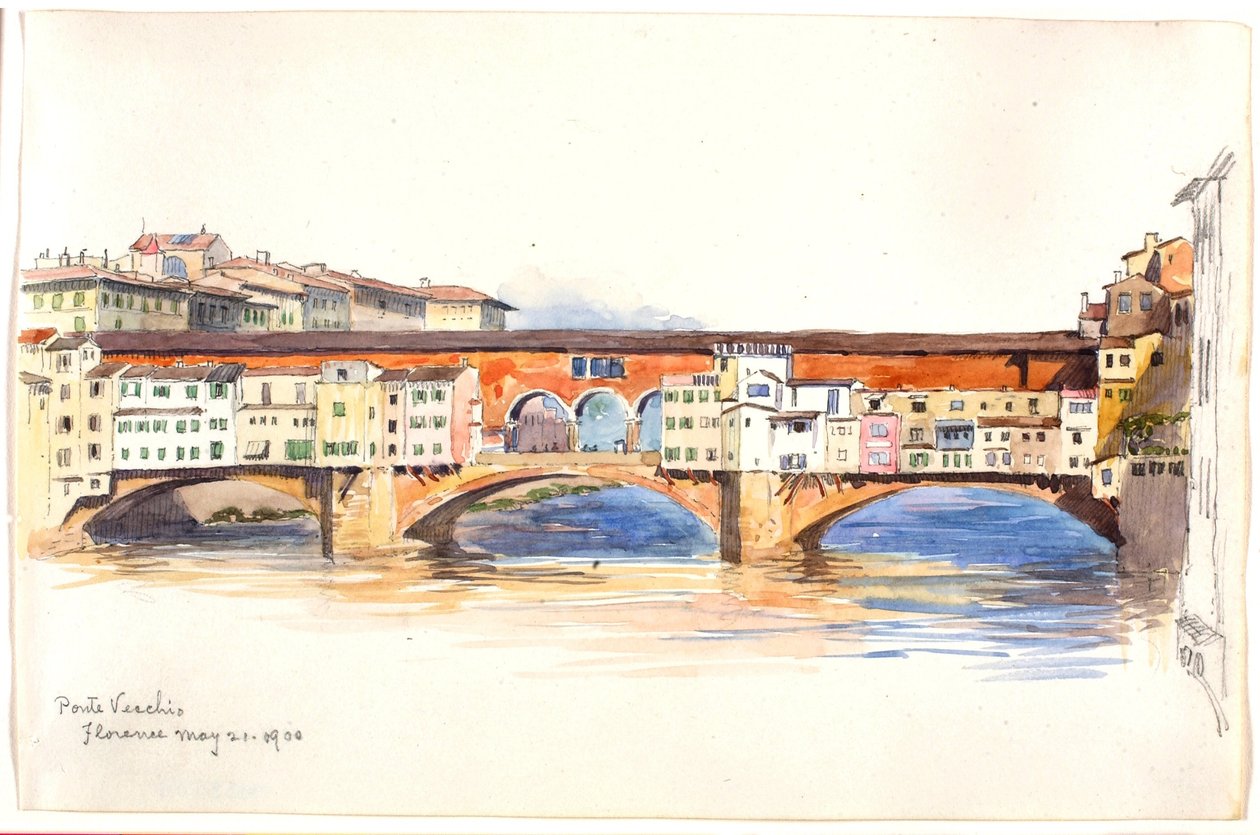 Ponte Vecchio, Firenze af George Elbert Burr