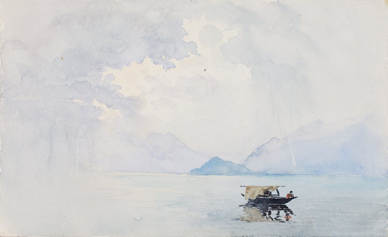 Regn, Bellagio, 1898. af George Elbert Burr