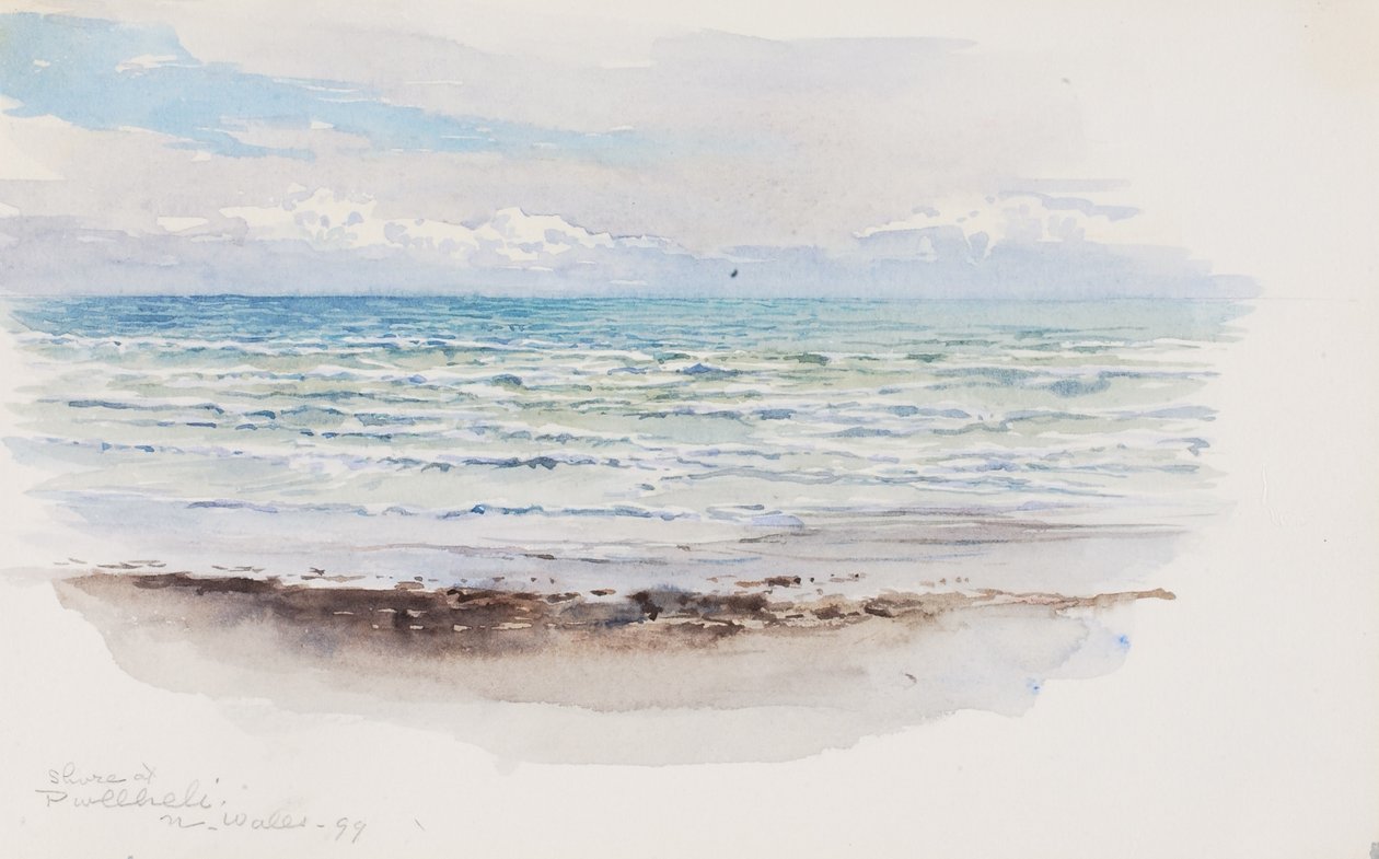 Kysten ved Pwllheli i det nordlige Wales af George Elbert Burr