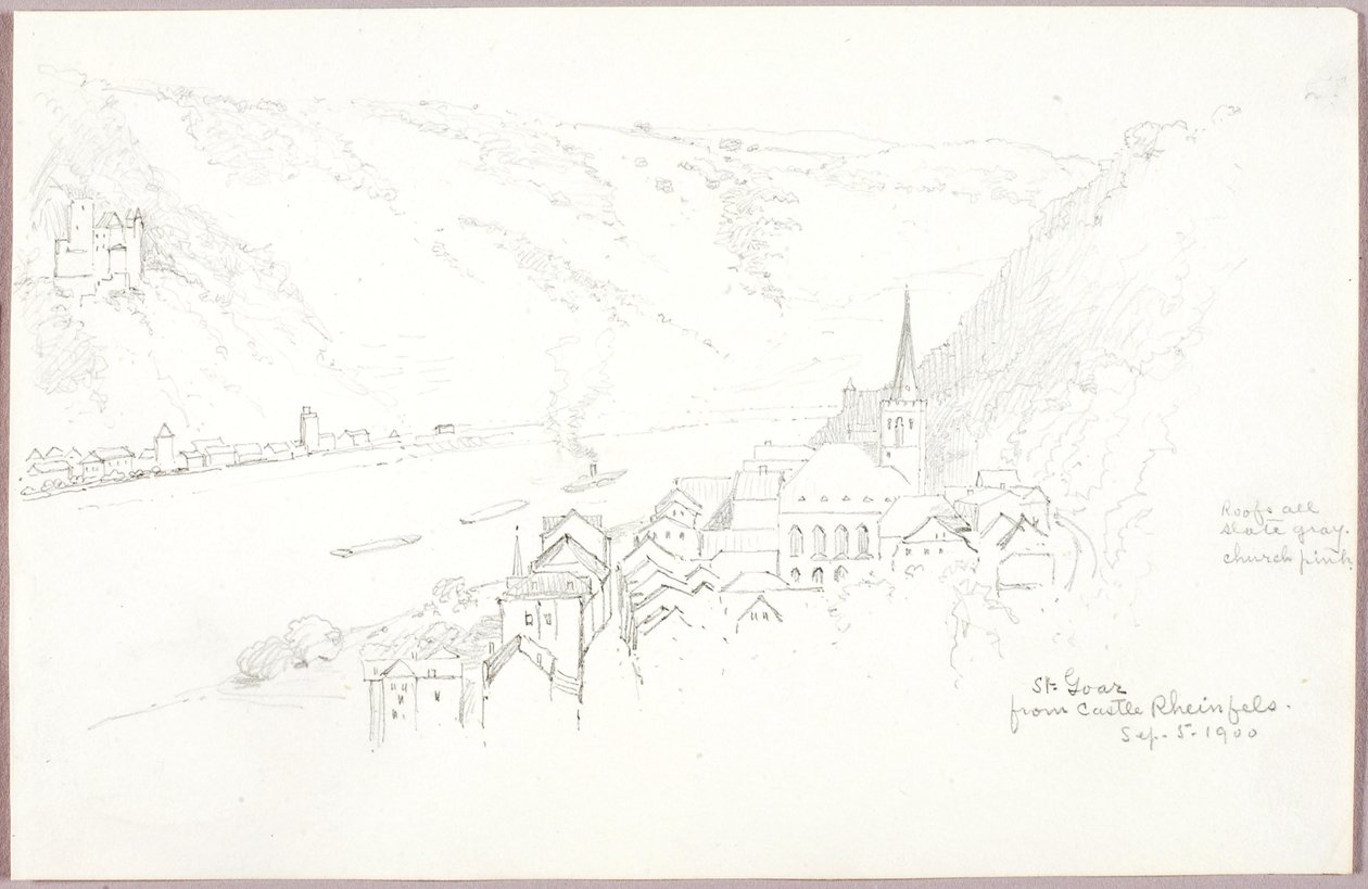 Goar fra slottet Rheinfels af George Elbert Burr
