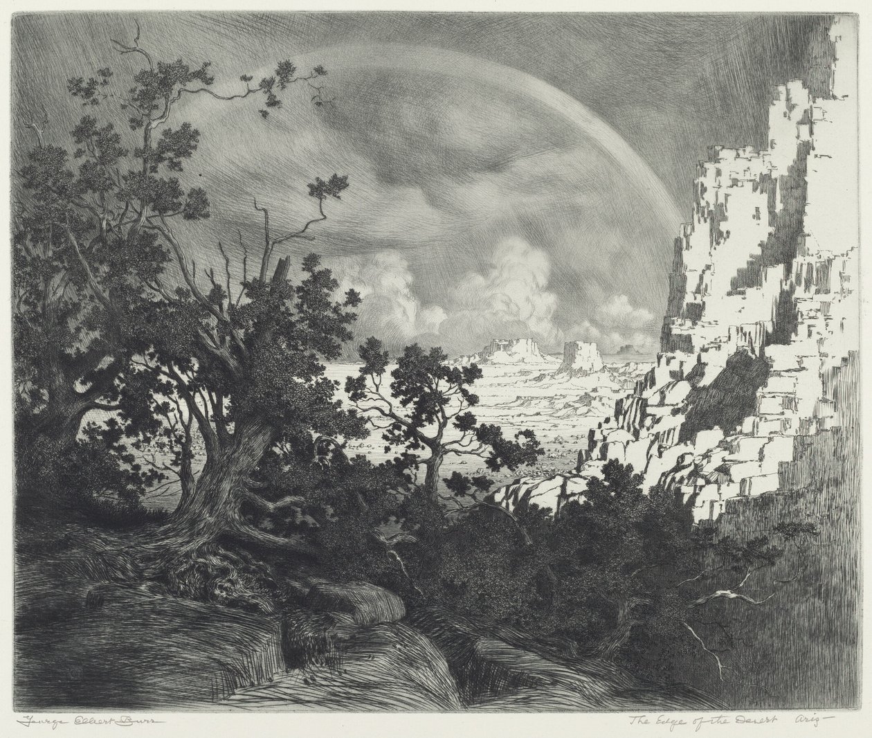 The Edge of the Desert, Arizona af George Elbert Burr