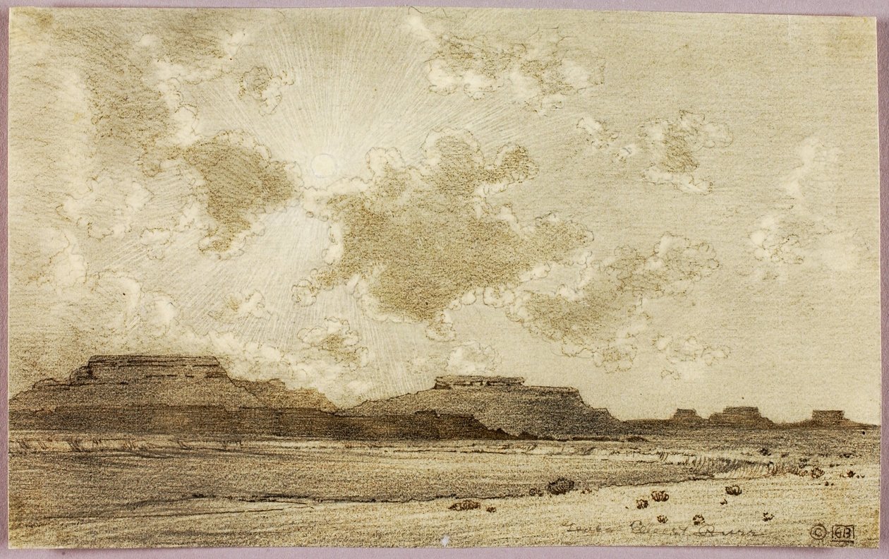 Uden titel (overførselstegning til tryk) af George Elbert Burr