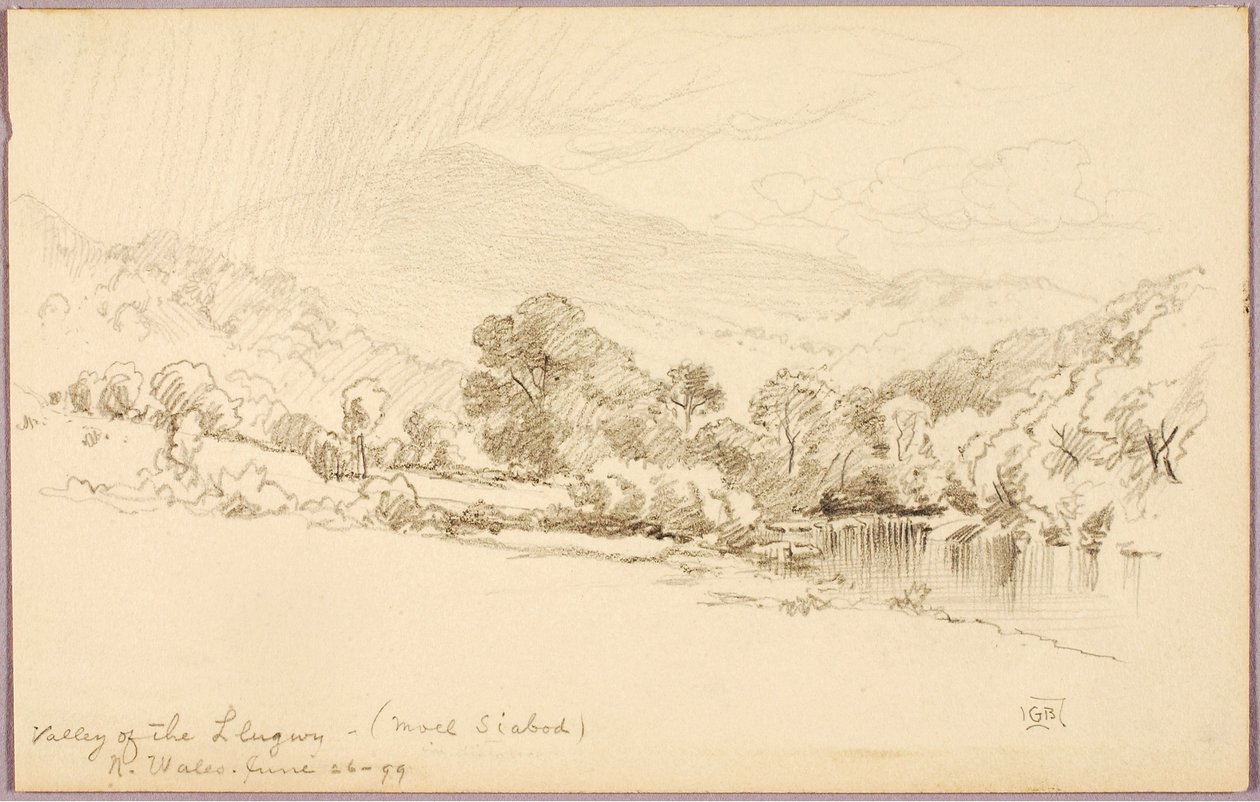 Llugwy-dalen (Moel Siabod), Nordwales af George Elbert Burr