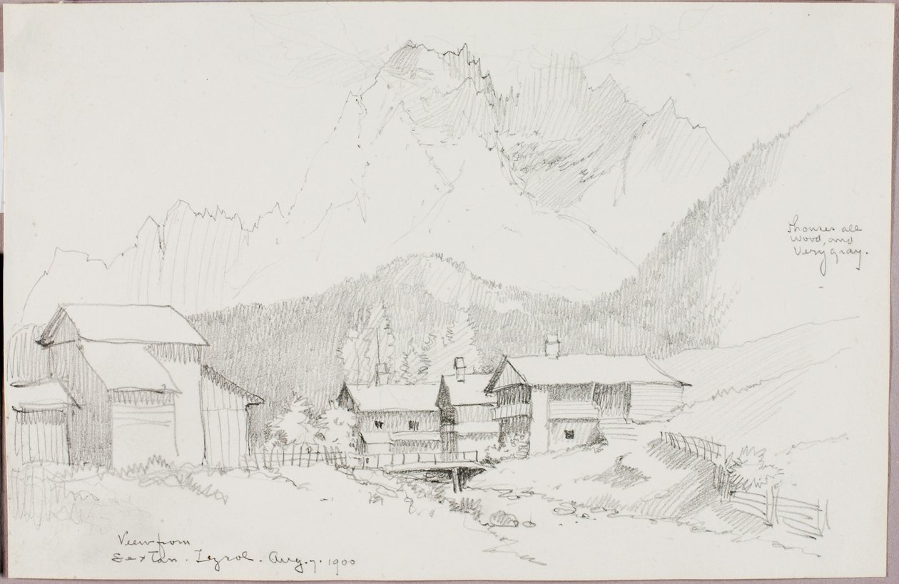 Udsigt fra Sextan, Tyrol af George Elbert Burr