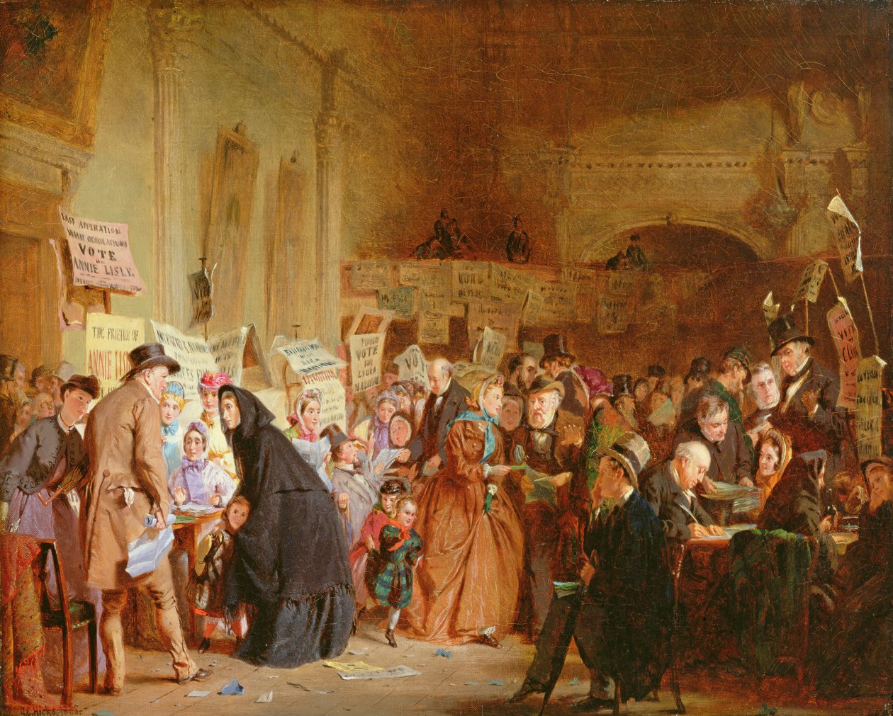 Valg af forældreløse børn i London Tavern, 1865 af George Elgar Hicks