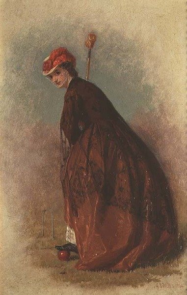 Krocketspilleren af George Elgar Hicks