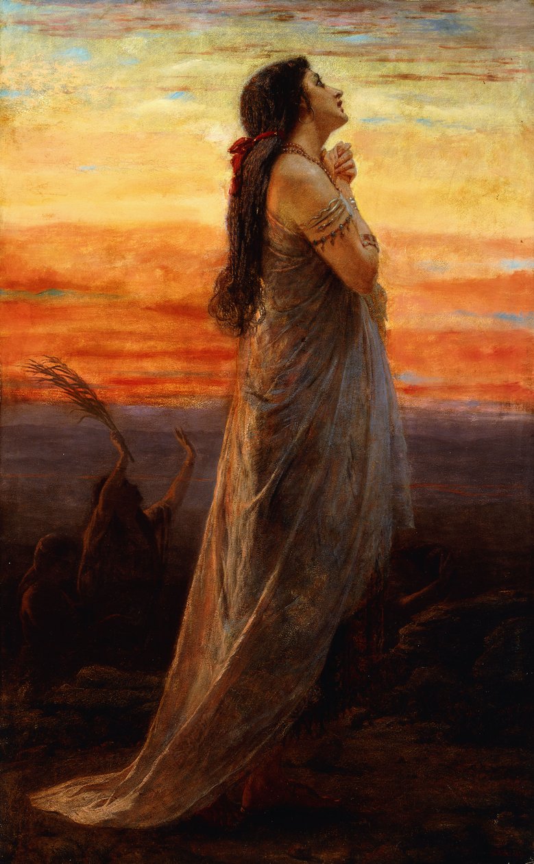 Klagesangen over Jeftas datter, 1871 af George Elgar Hicks