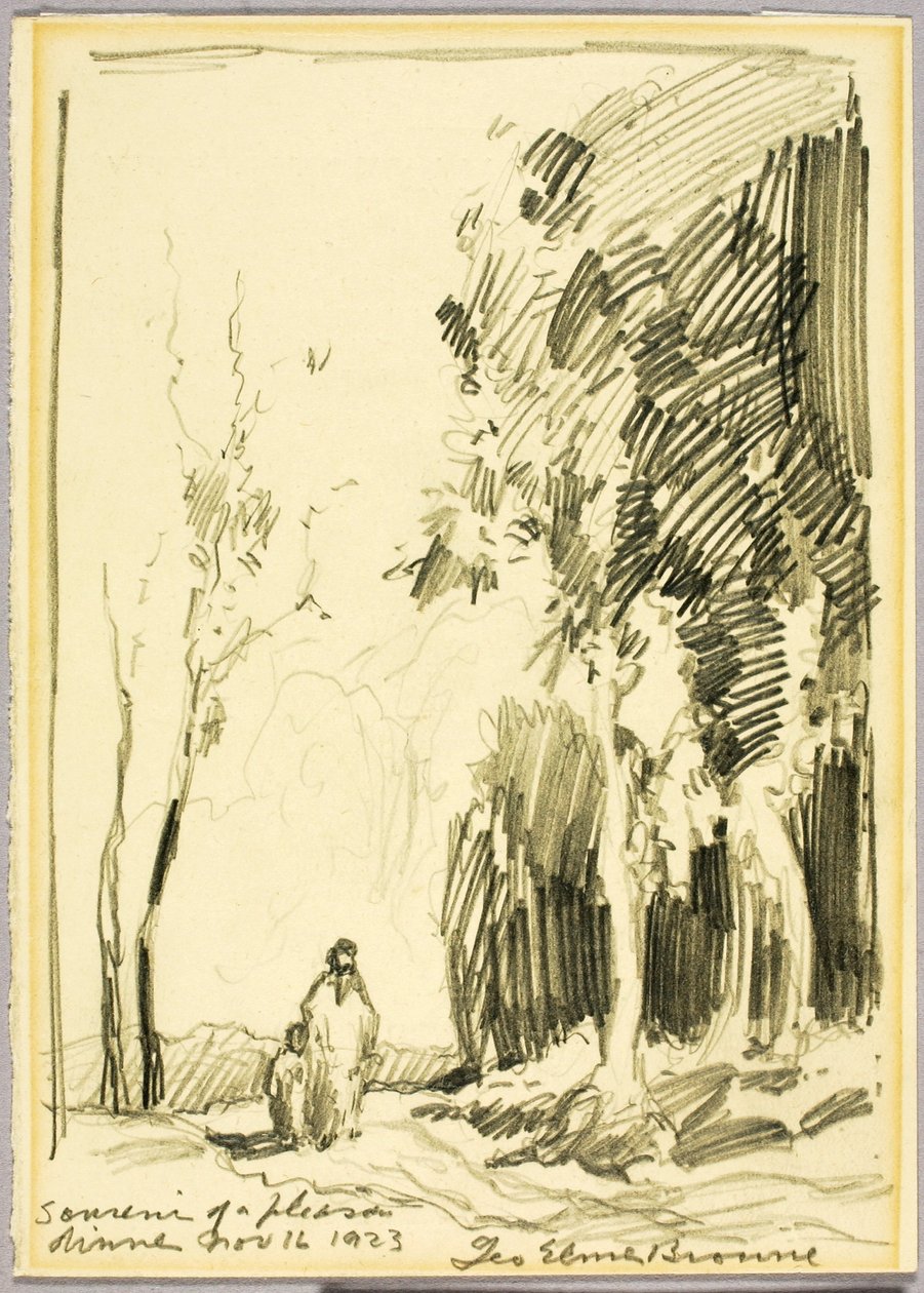 Souvenir af en hyggelig middag af George Elmer Browne