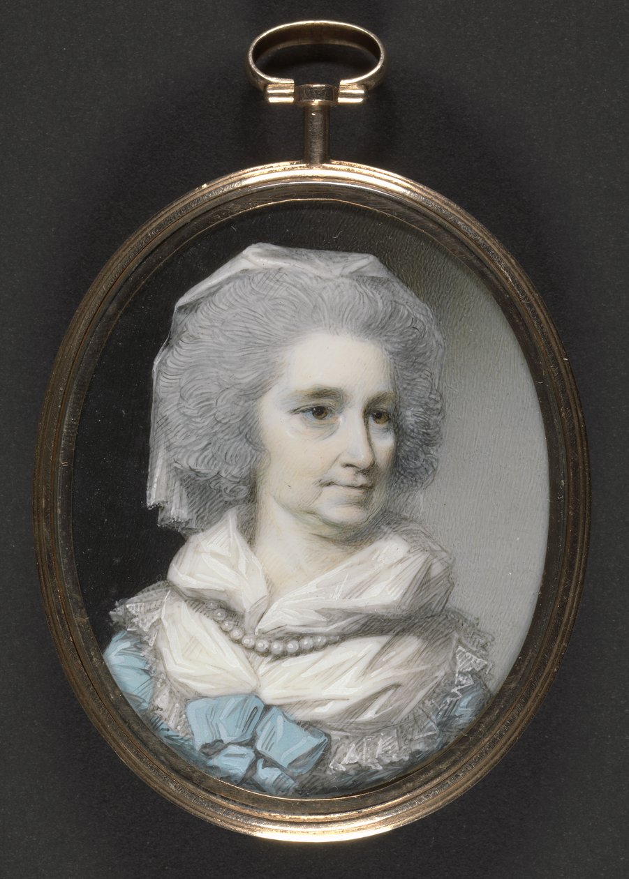 Lady Grace Burnaby (wc og gouache på elfenben) af George Engleheart