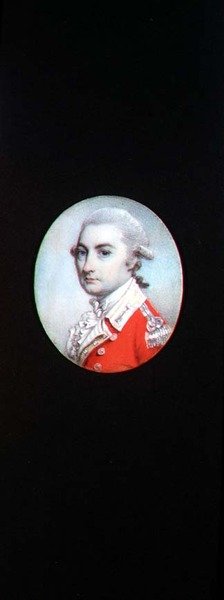 Miniature af oberstløjtnant Robertson af George Engleheart