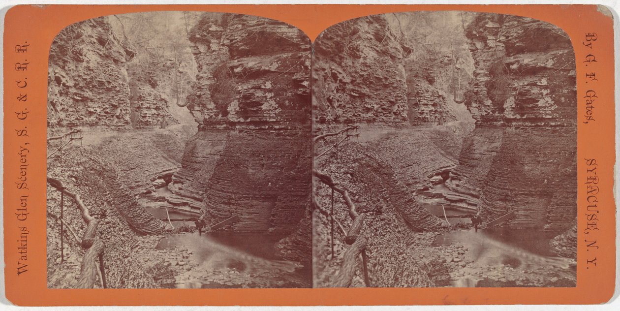 Watkins Glen Scenery, Spiral Gorge af George F. Gates