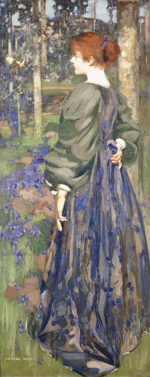 I Bluebell Wood af George F. Henry