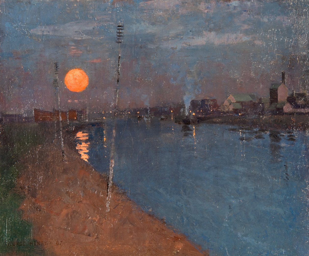 Solnedgang af George F. Henry