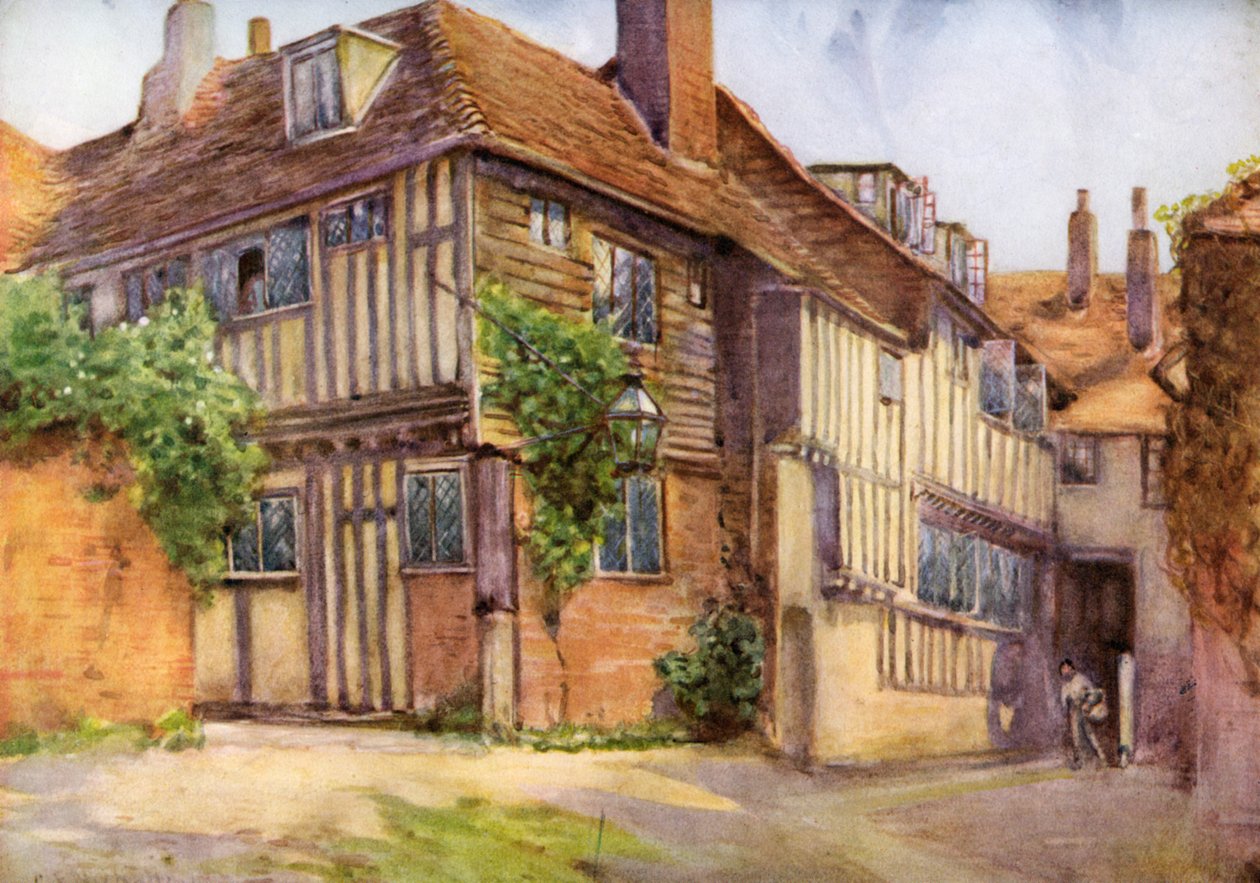 Mermaid Inn, Rye, Sussex, 1924-1926. af George Franck Nicholls