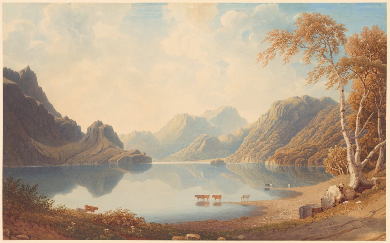 En sø i Skotland af George Fennel Robson