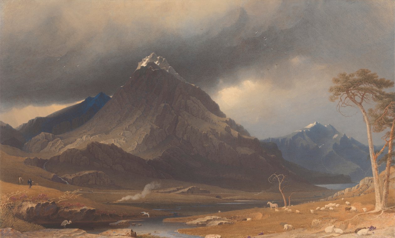 Tryfan, Carnarvonshire af George Fennell Robson