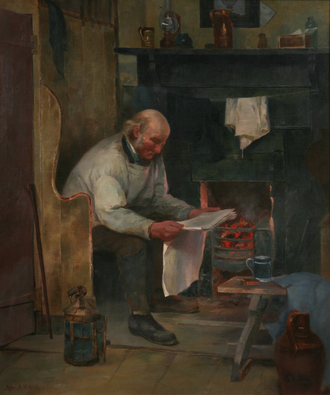 Tilfredshed, 1895 af George Ficklin