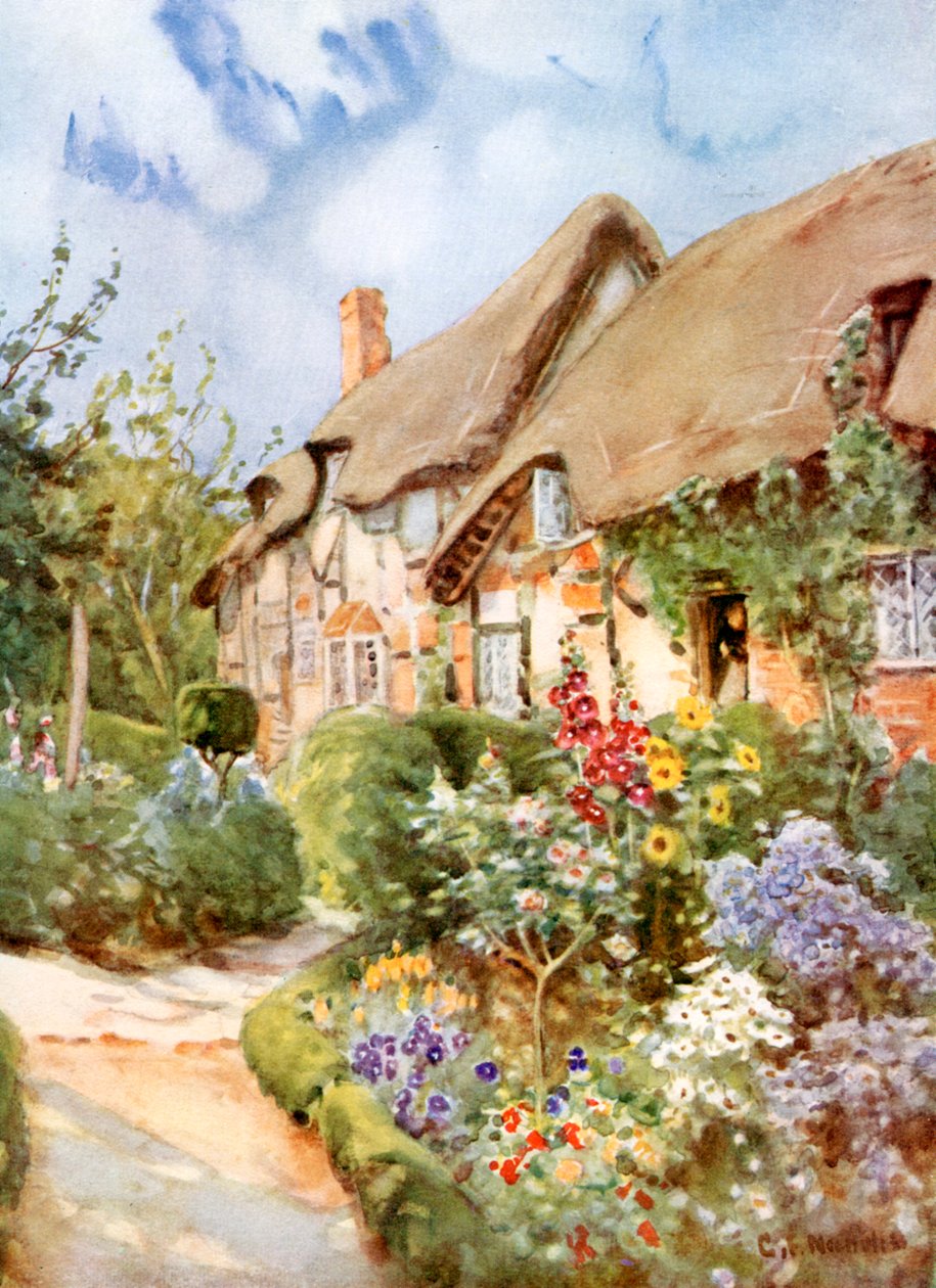 Anne Hathaways Cottage, Shottery, Warwickshire, 1924-1926. af George Franck Nicholls