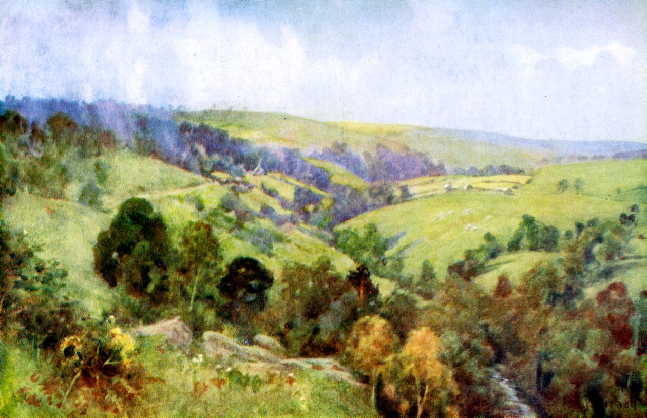 On the Hills nær Harrogate, Yorkshire, 1924-1926. af George Franck Nicholls