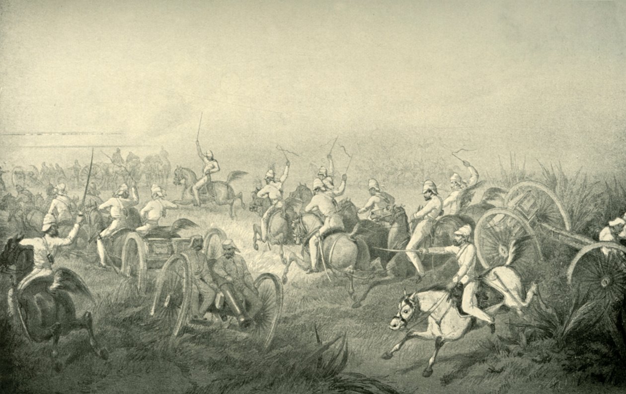 Indian Horse Artillery Galoping Into Action, 1850