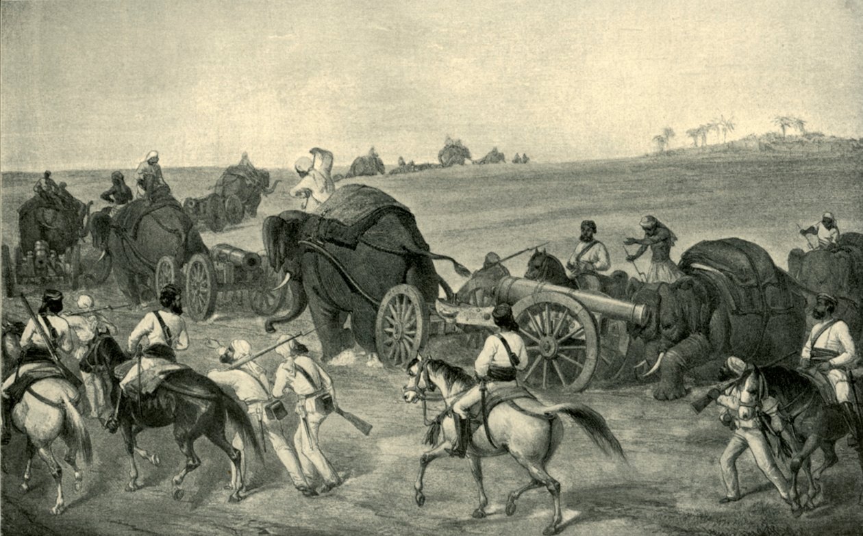 Belejringstogets fremmarch til Delhi, 1857, 1901. af George Francklin Atkinson