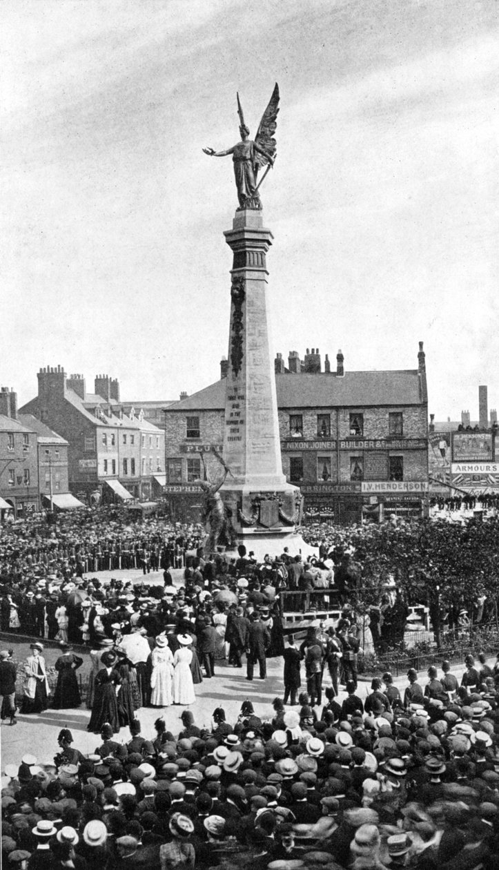 Afsløring af Northumberland War Memorial, 1908-1909. af George Frank