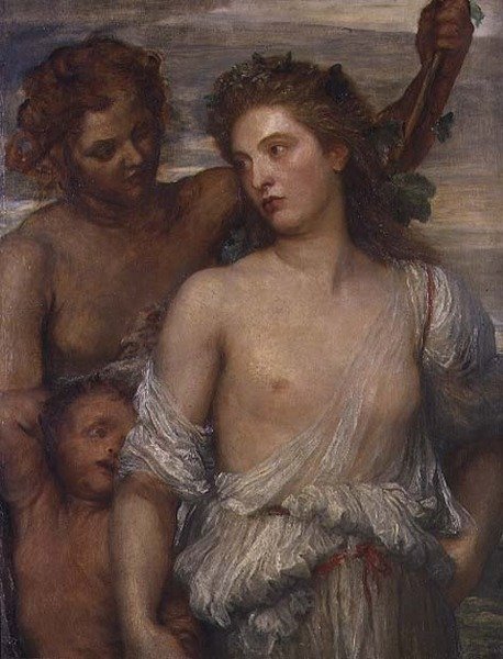 A Bacchante (olie på lærred) af George Frederic Watts