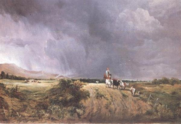 Landskab med køer af George Frederic Watts