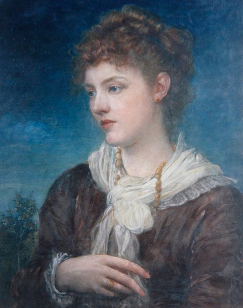 Portræt af Calliope Coronio, ca. 1880 (olie på lærred) af George Frederic Watts