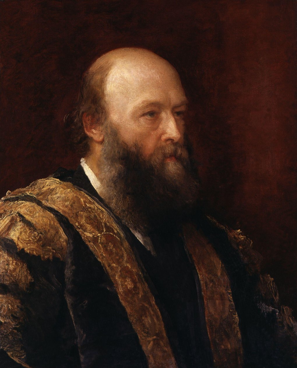 Portræt af Robert Gascoyne-Cecil, 3. markis af Salisbury (1830-1903) af George Frederic Watts