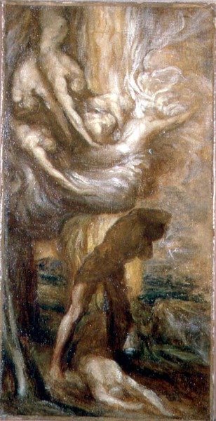 The Curse of Cain (olie på lærred) af George Frederic Watts