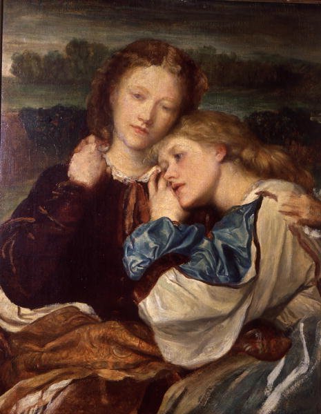 Terry-søstrene (olie på lærred) af George Frederic Watts