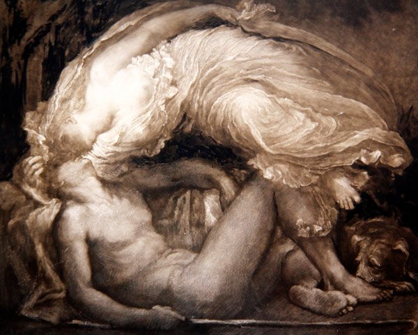 Endymion, graveret af Frank Short af George Frederick (after) Watts