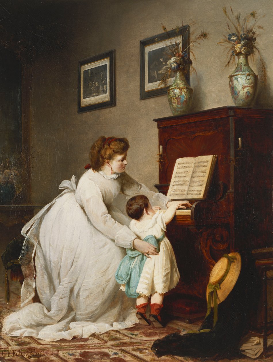 Den første lektion, af George Frederick Folingsby