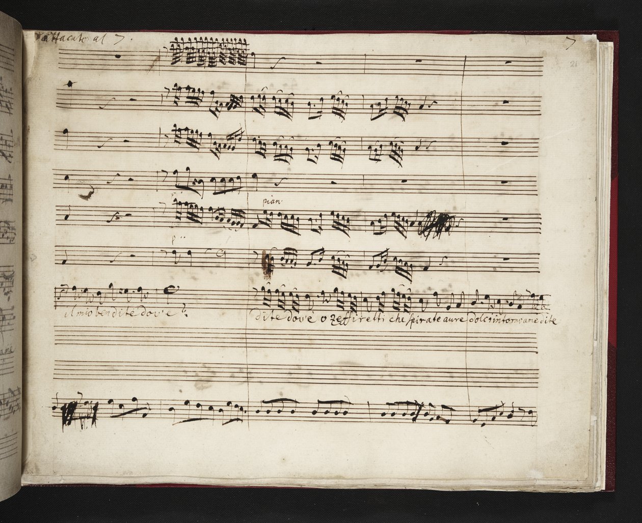 RM 20 c 3 f.21r Partitur fra 