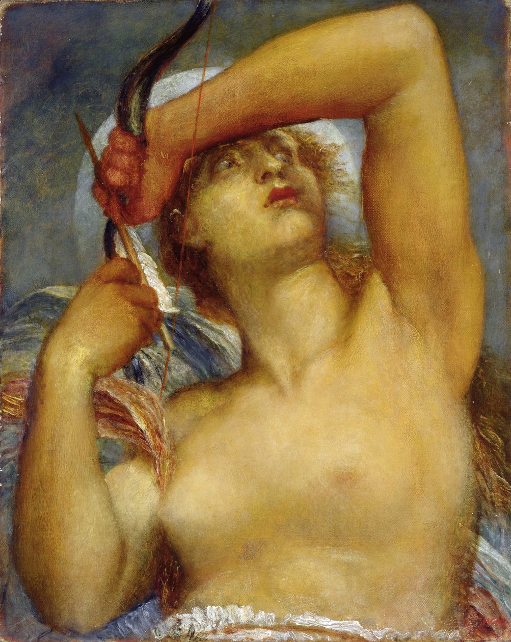 Artemis (olie på lærred) af George Frederick Watts