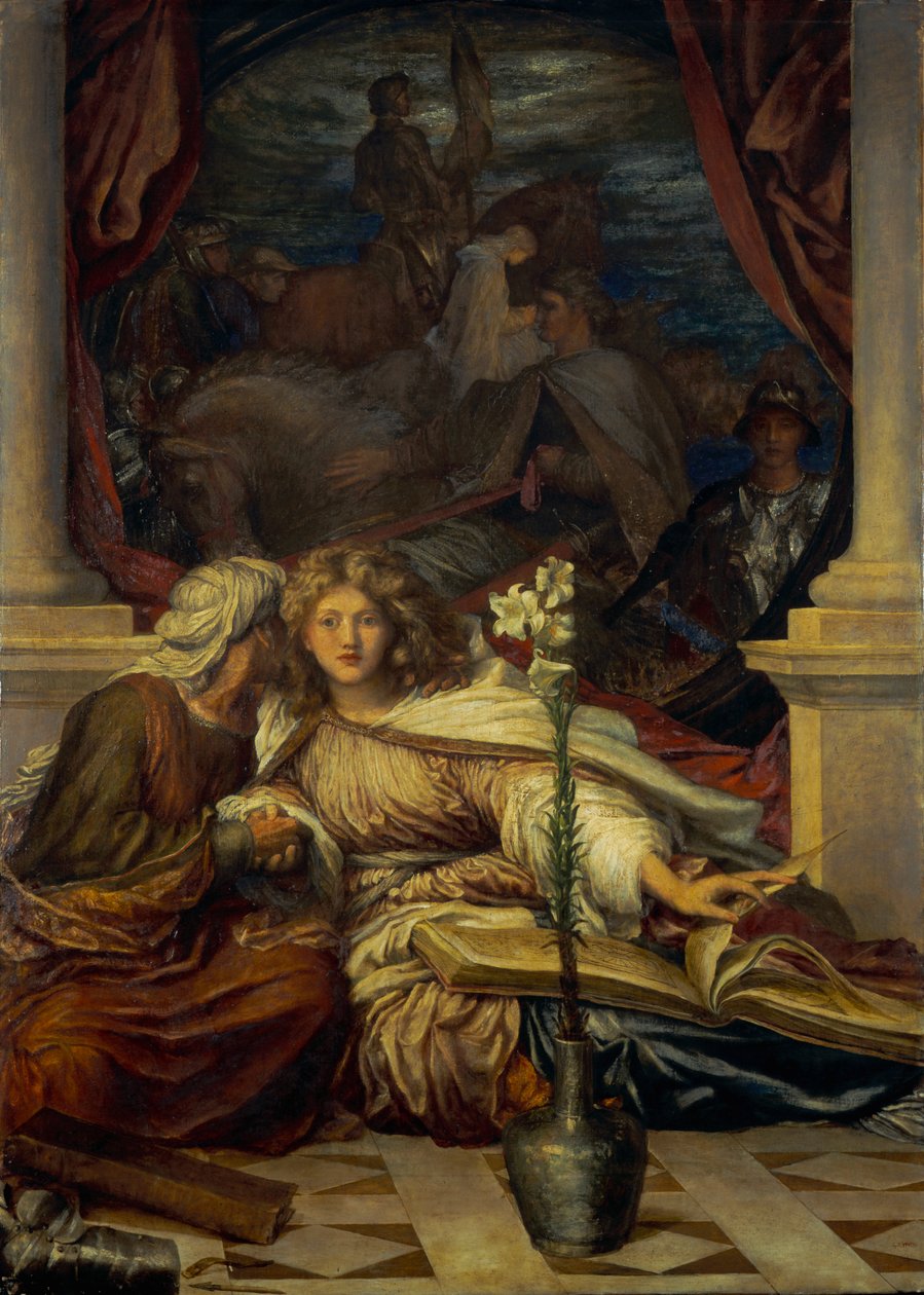 Britomart, 1877-78 af George Frederick Watts