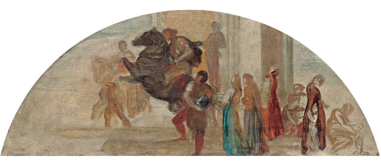 Kompositionsskitse til et uudført vægmaleri af George Frederick Watts