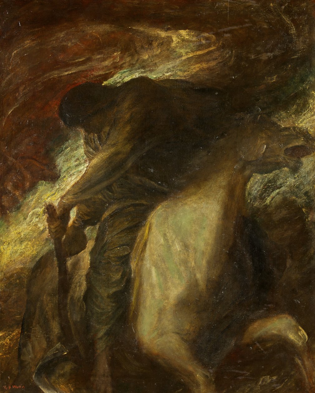 Death and the Pale Horse, ca. 1878 (olie på lærred) af George Frederick Watts