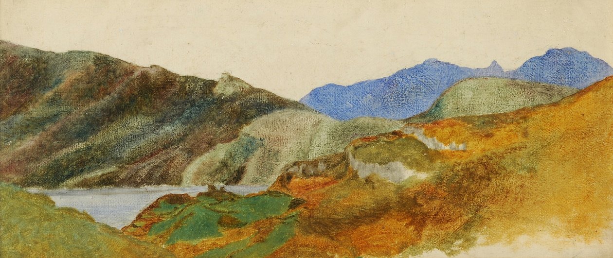 Bjerglandskab, 1843-47 af George Frederick Watts