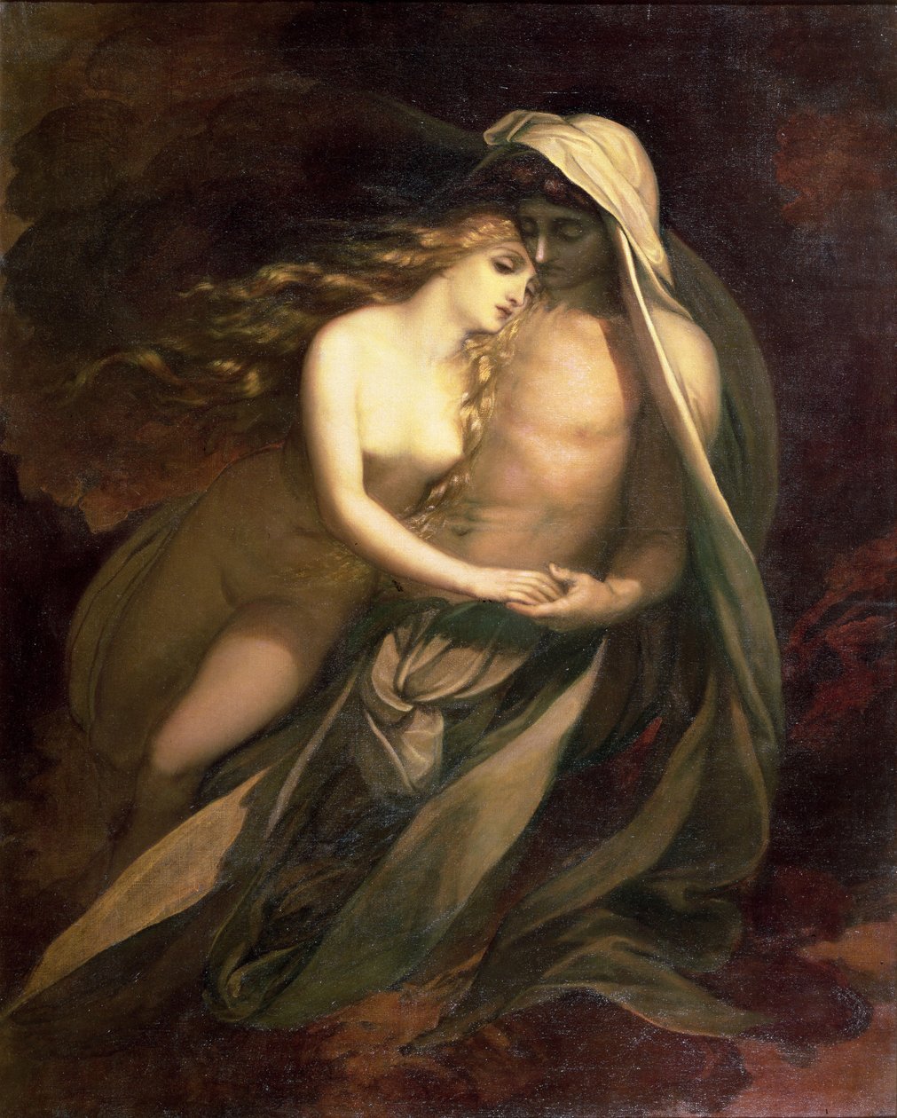Paolo og Francesca (Historien om Rimini) af George Frederick Watts