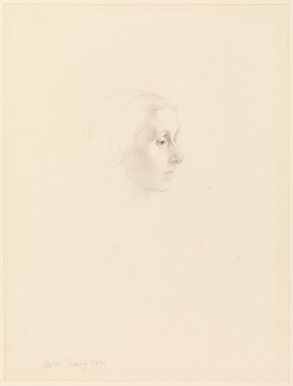 Studie til Portræt af Emily Tennyson, 1862 af George Frederick Watts